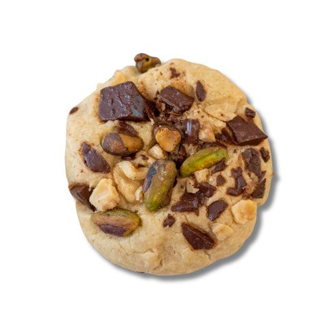 Caja de Galletas de Pistacho, Chocolate y Nueces