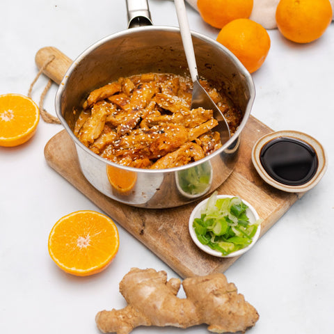 Pollo a la naranja (100g)