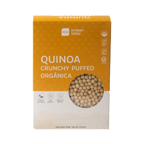 Quinoa crunchy puffed