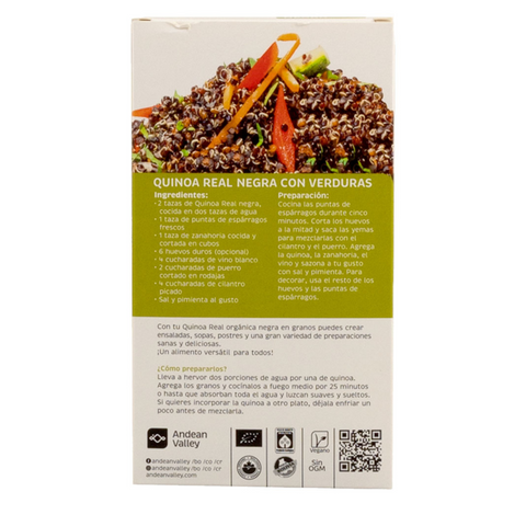 Grano de quinoa real negro (300 g)