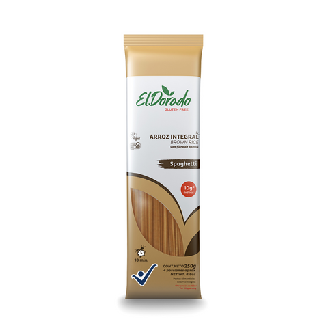 Pasta Spaghetti de arroz integral con fibra de bambú (250 g)